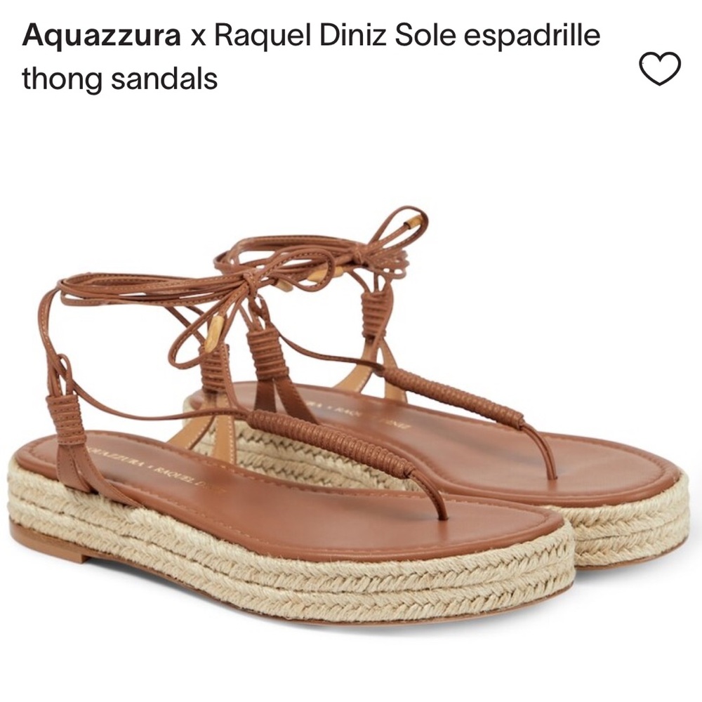 Aquazzura x Raquel Diniz Espadrille Sandals